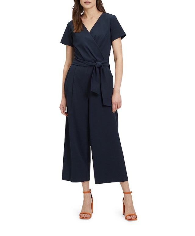 Overall Lang 1/2 Arm jumpsuit blauw