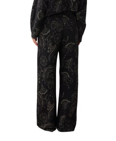 Ornamental jacquard broek zwart