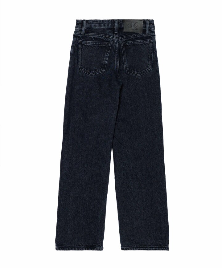 HR WIDE LEG BLUE BLACK RGD DENIM jeans blauw