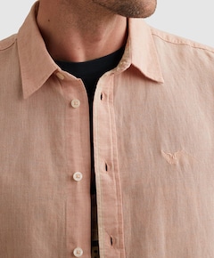 Heren overhemd korte mouw roze