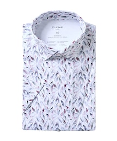 Heren overhemd korte mouw ecru