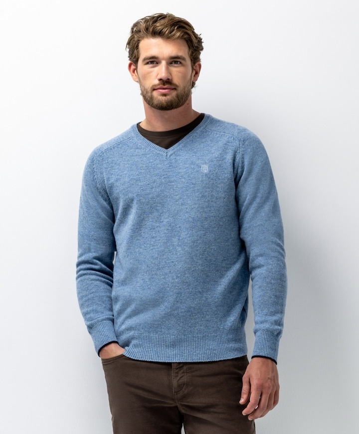 Heren trui blauw