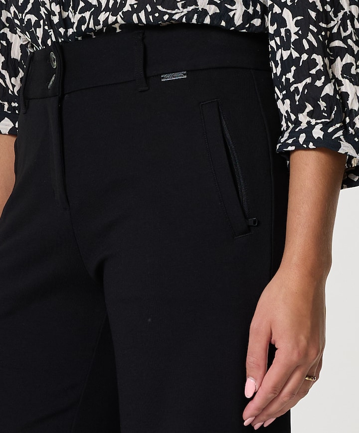 Colette Punta Zippers pantalon zwart