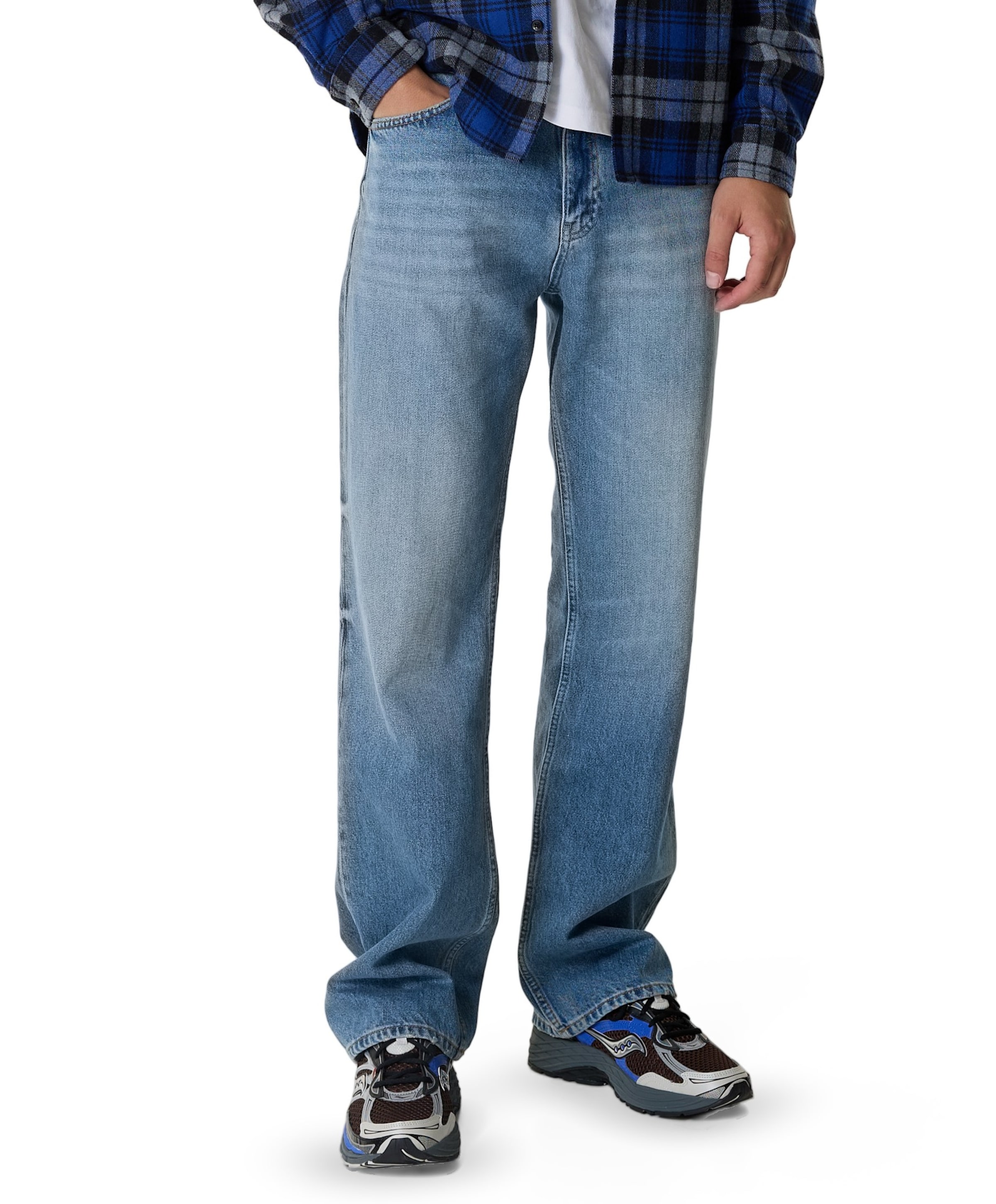 Franklin straight heren jeans blauw