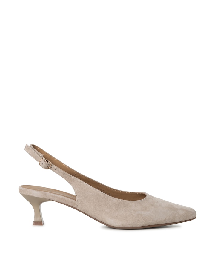 Rebecca dames slingbacks beige