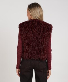 Dames gilet bordeaux