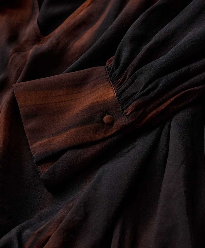 Dames blouse bruin