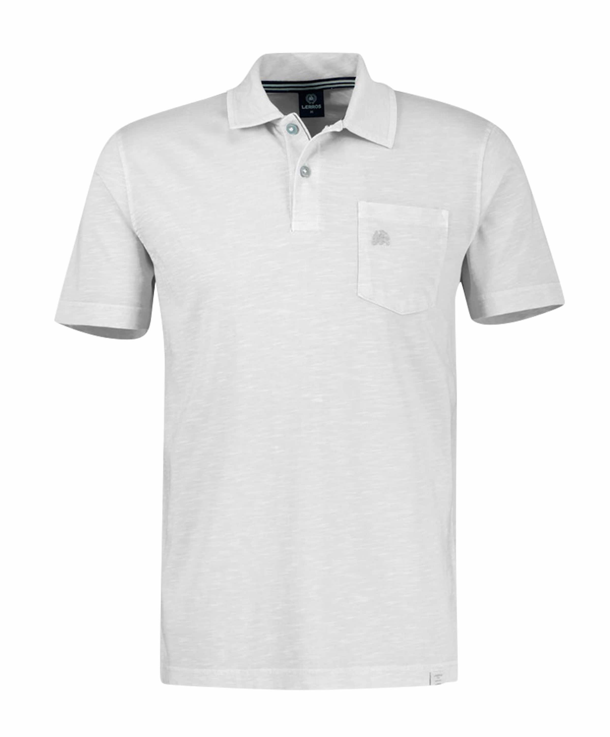 Heren polo ecru