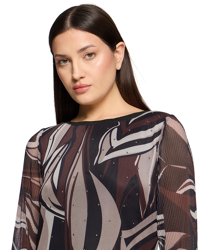 Dames longsleeve bruin