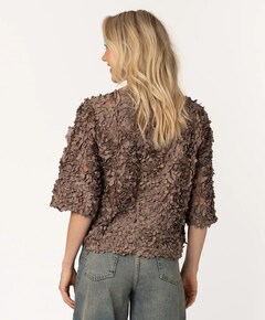 Dames top bruin