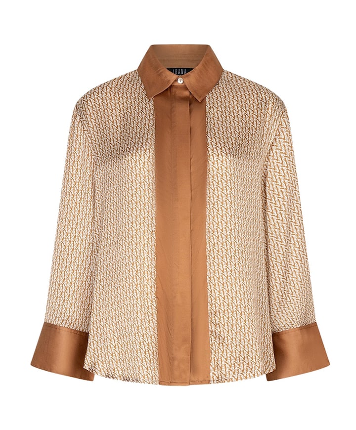 Dames blouse bruin