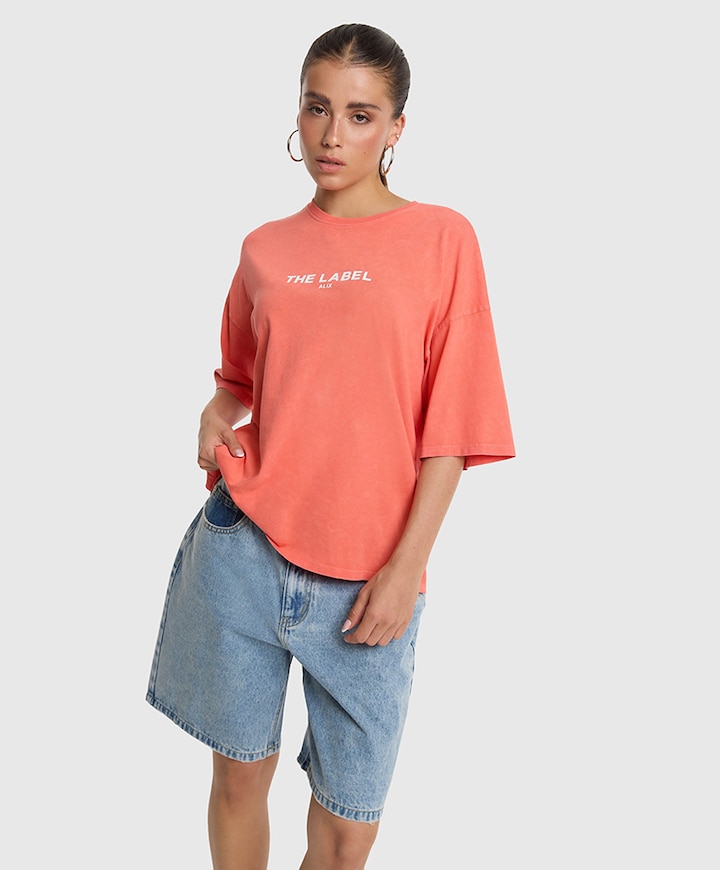 Dames T-shirt oranje