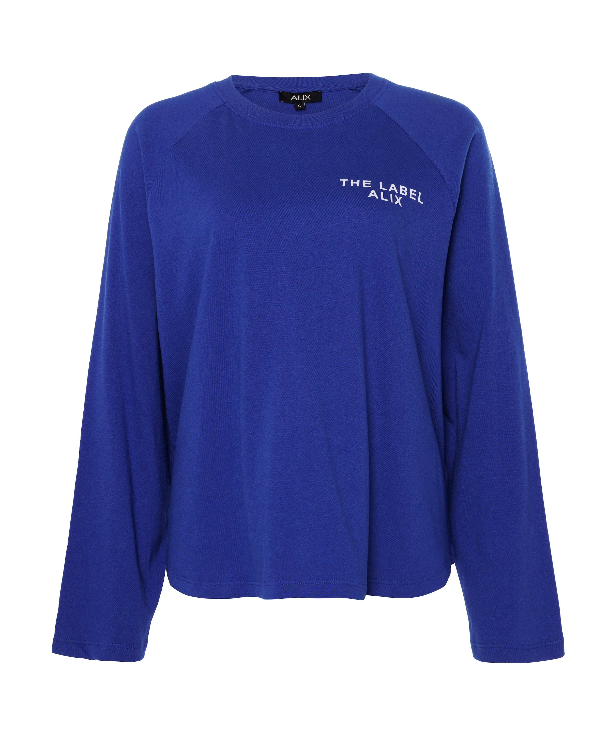 Dames longsleeve blauw