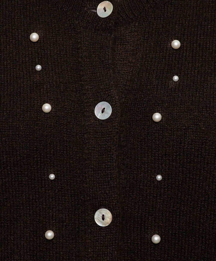 Dames vest bruin