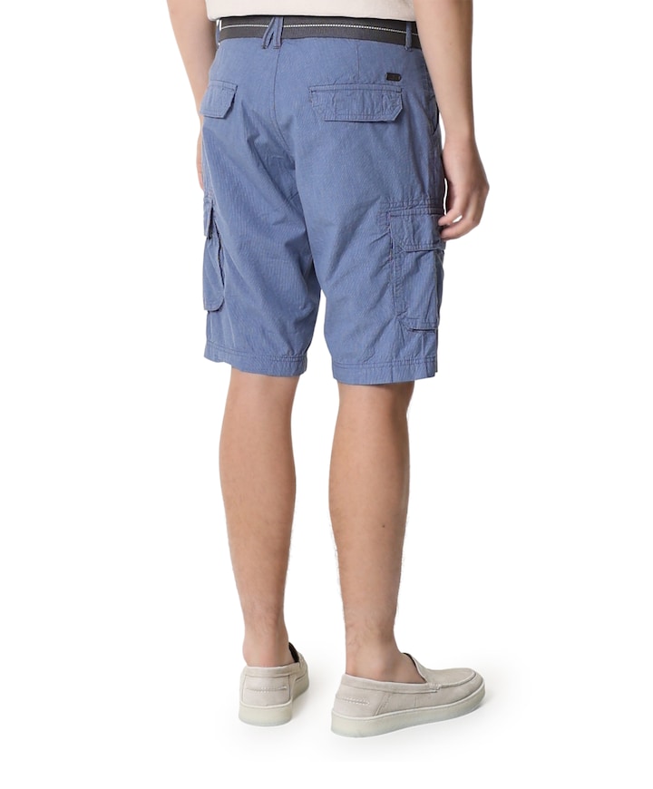 Cargo-Bermuda heren korte broek blauw