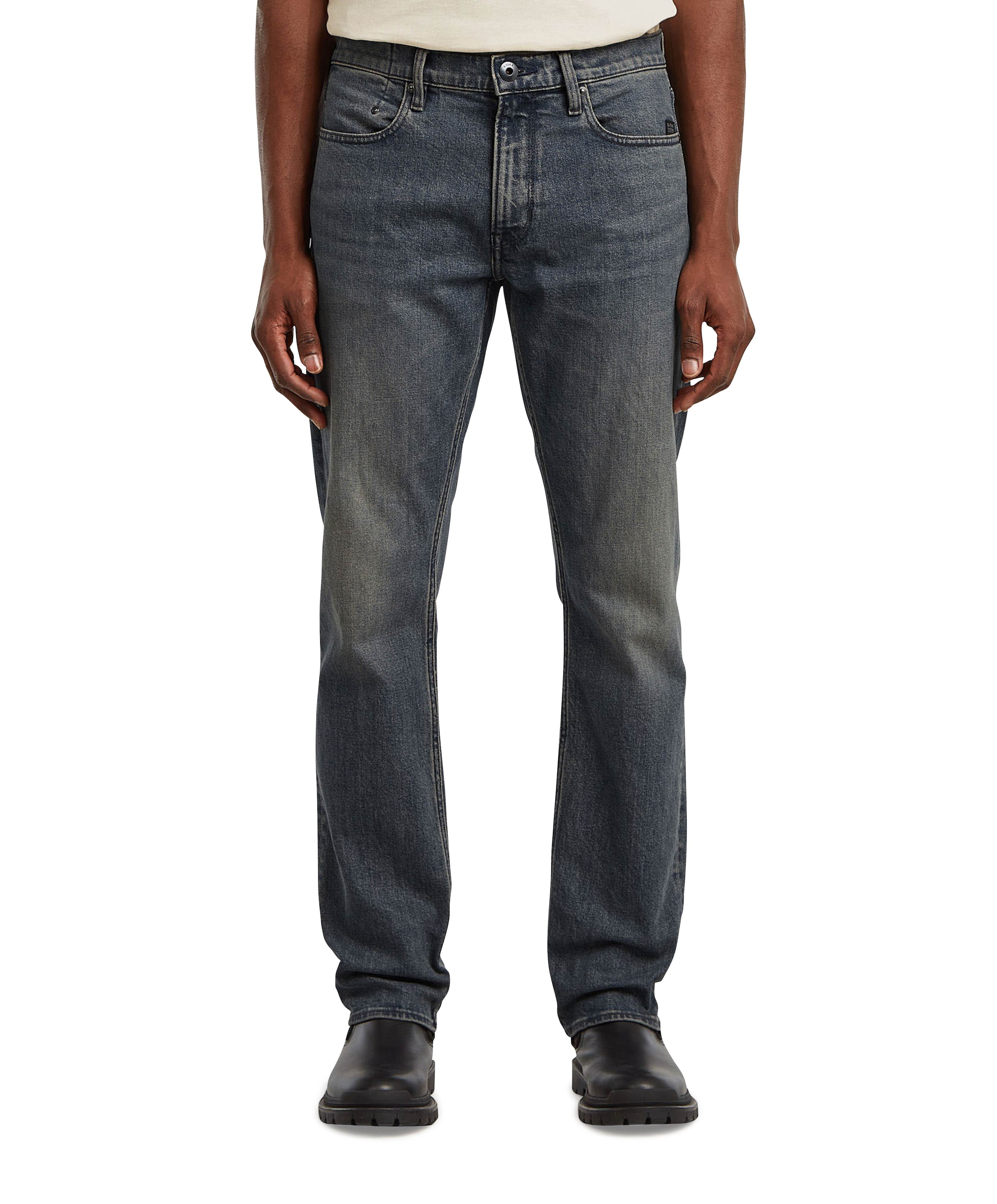 Mosa Straight heren jeans zwart