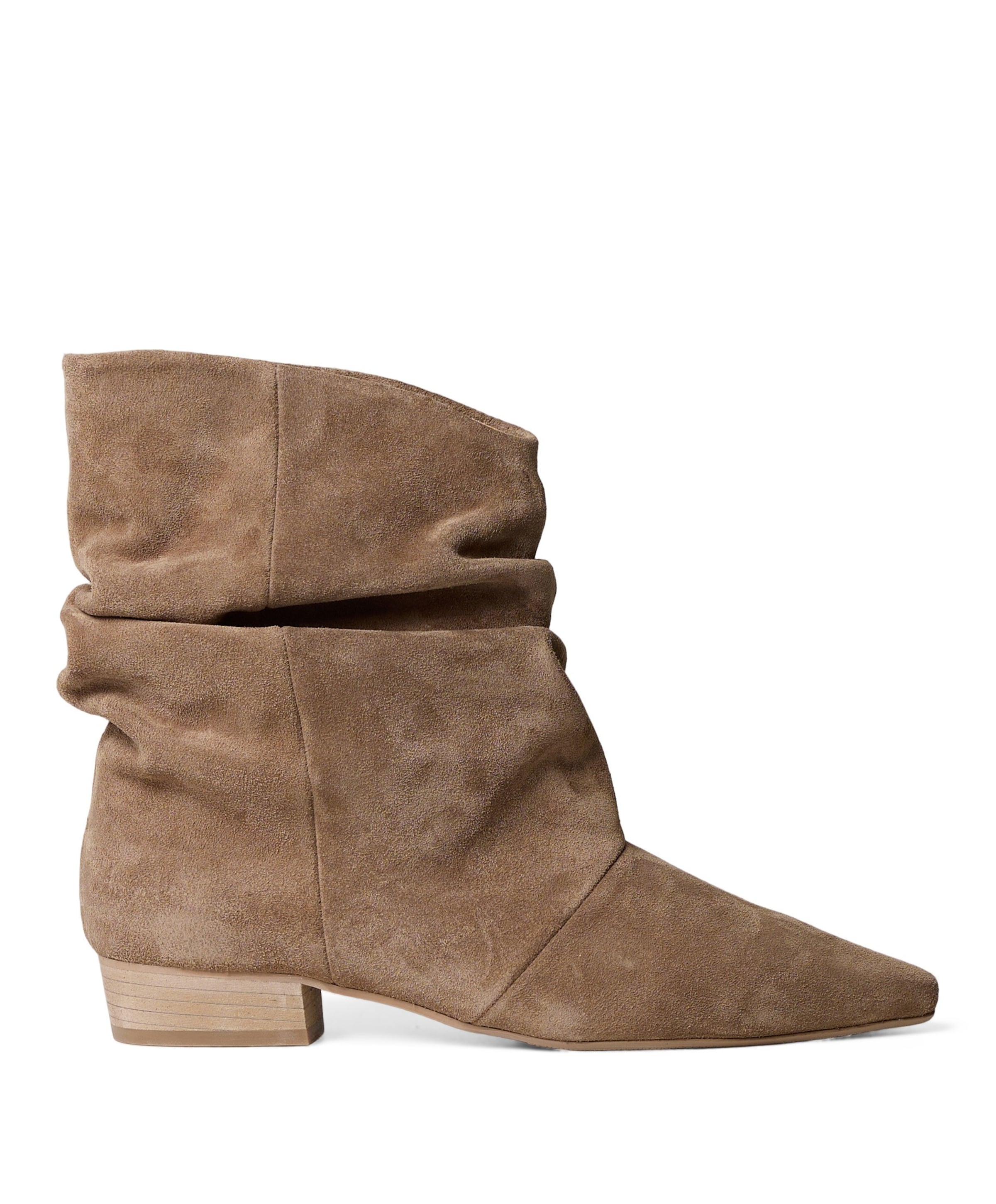dames enkellaarzen beige