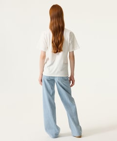 Meisjes t-shirt ecru