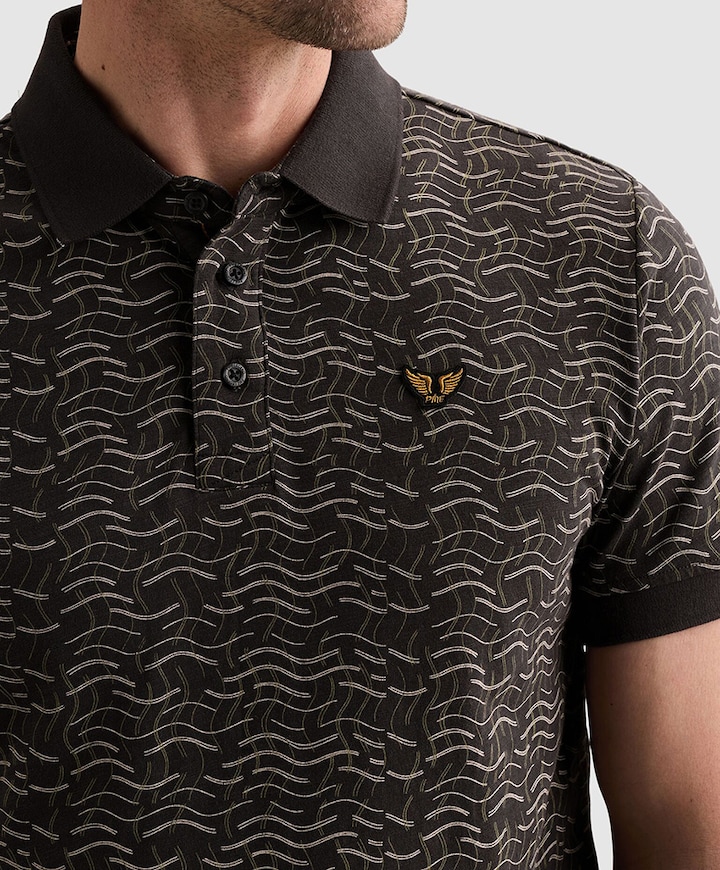 Heren polo blauw