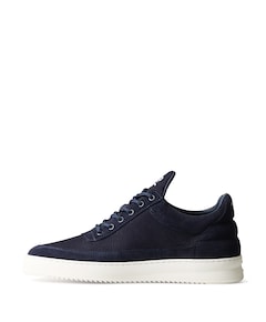 Low Top Suede Grain heren sneakers blauw