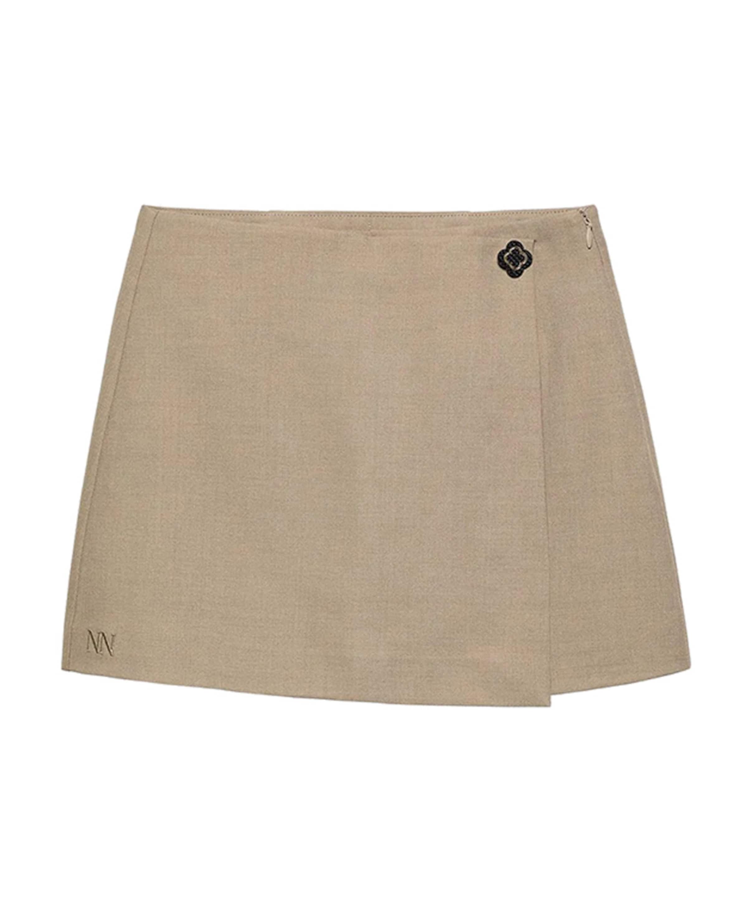Meisjes rok beige