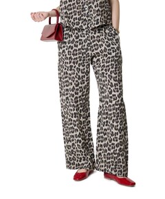 Liva Leopard broek beige