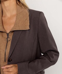 Dames blazer bruin