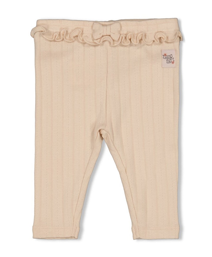 Woodland bloom broek ecru