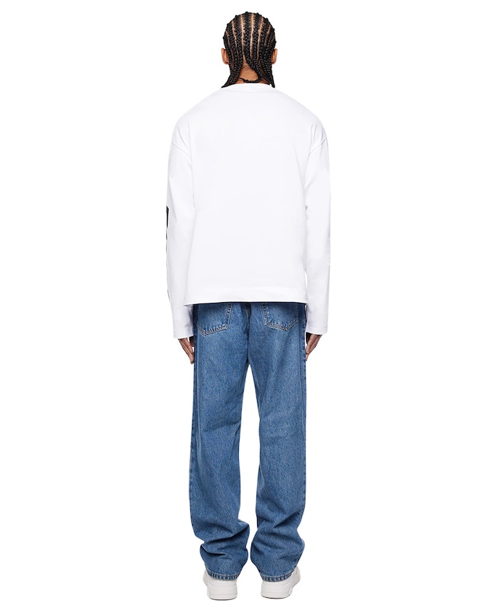 Heren longsleeve wit
