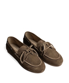 dames mocassins bruin