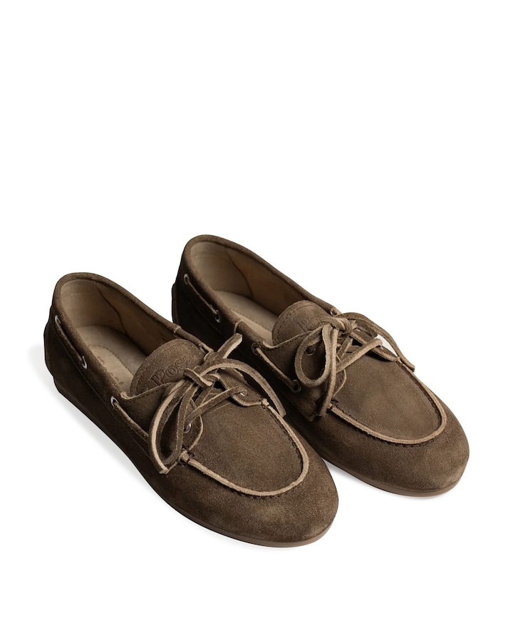 dames mocassins bruin