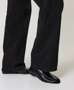 Penny Wrinkle dames loafers zwart
