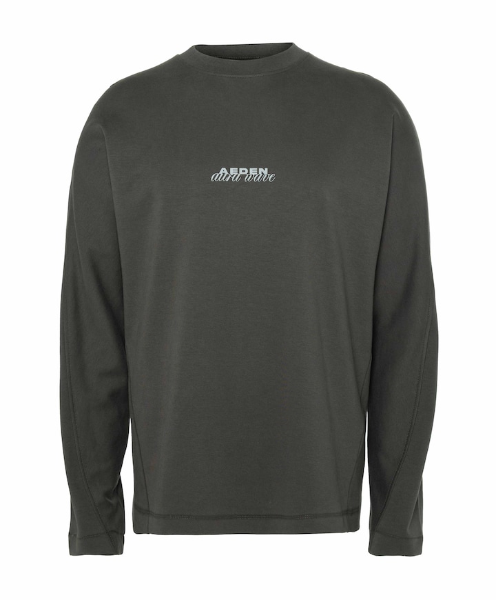 Heren longsleeve grijs
