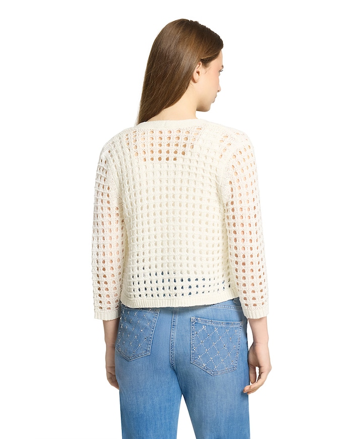 Dames vest ecru