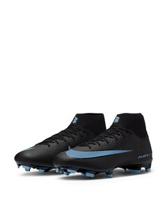 Zm Superfly 10 Acad Fg/mg heren voetbalschoenen zwart
