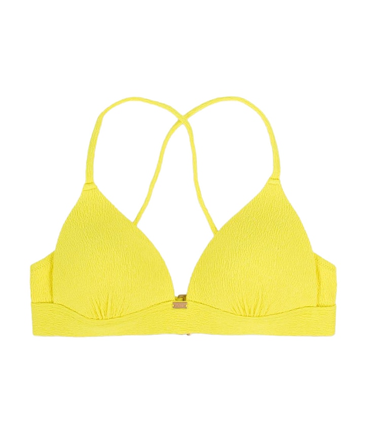 Dames bikinitop geel