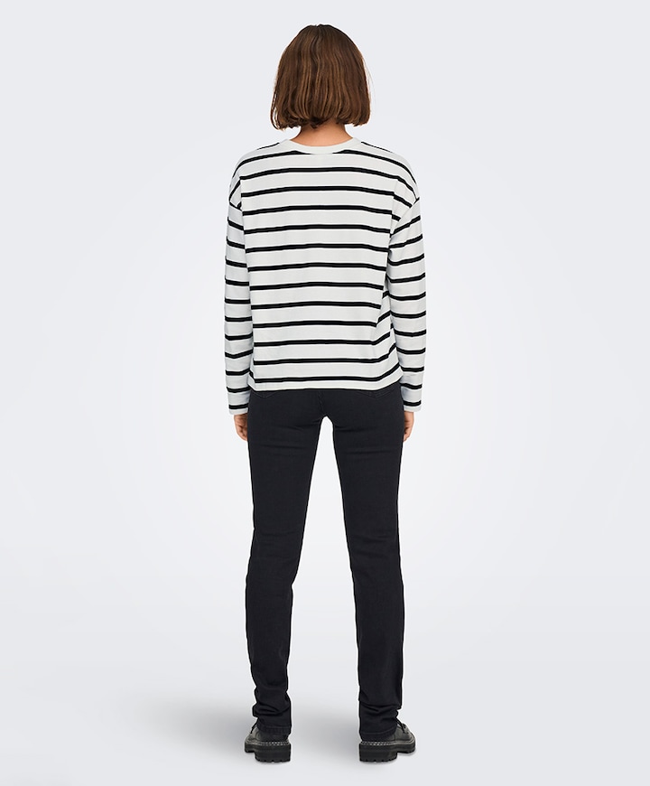 Dames longsleeve ecru