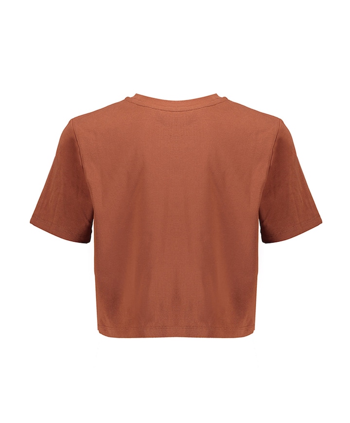 Meisjes t-shirt bruin