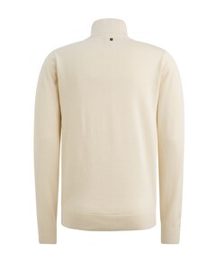 Heren trui met rits ecru
