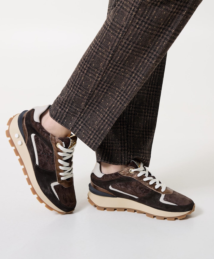 dames sneakers bruin