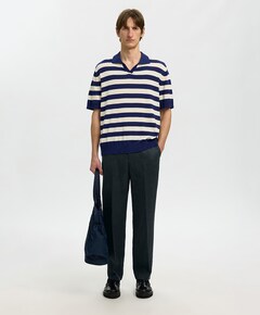SLHREG-ENZO LINEN TRS heren broek zwart