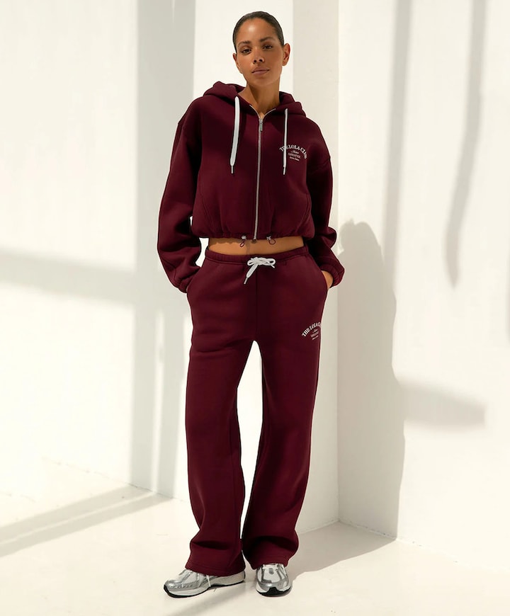 Maya dames trainingsbroek bordeaux