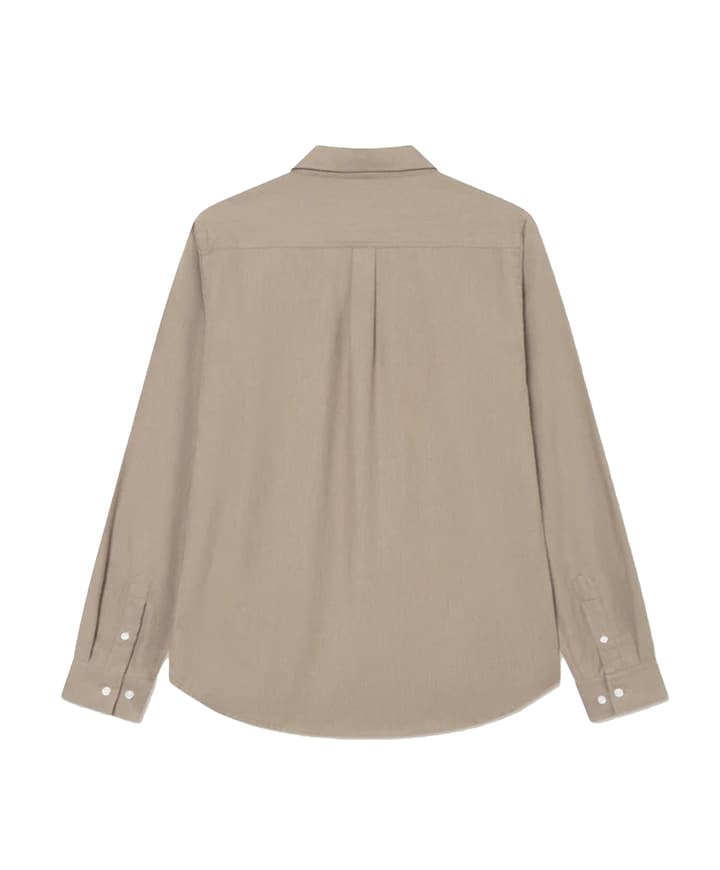 Overhemd lange mouw beige