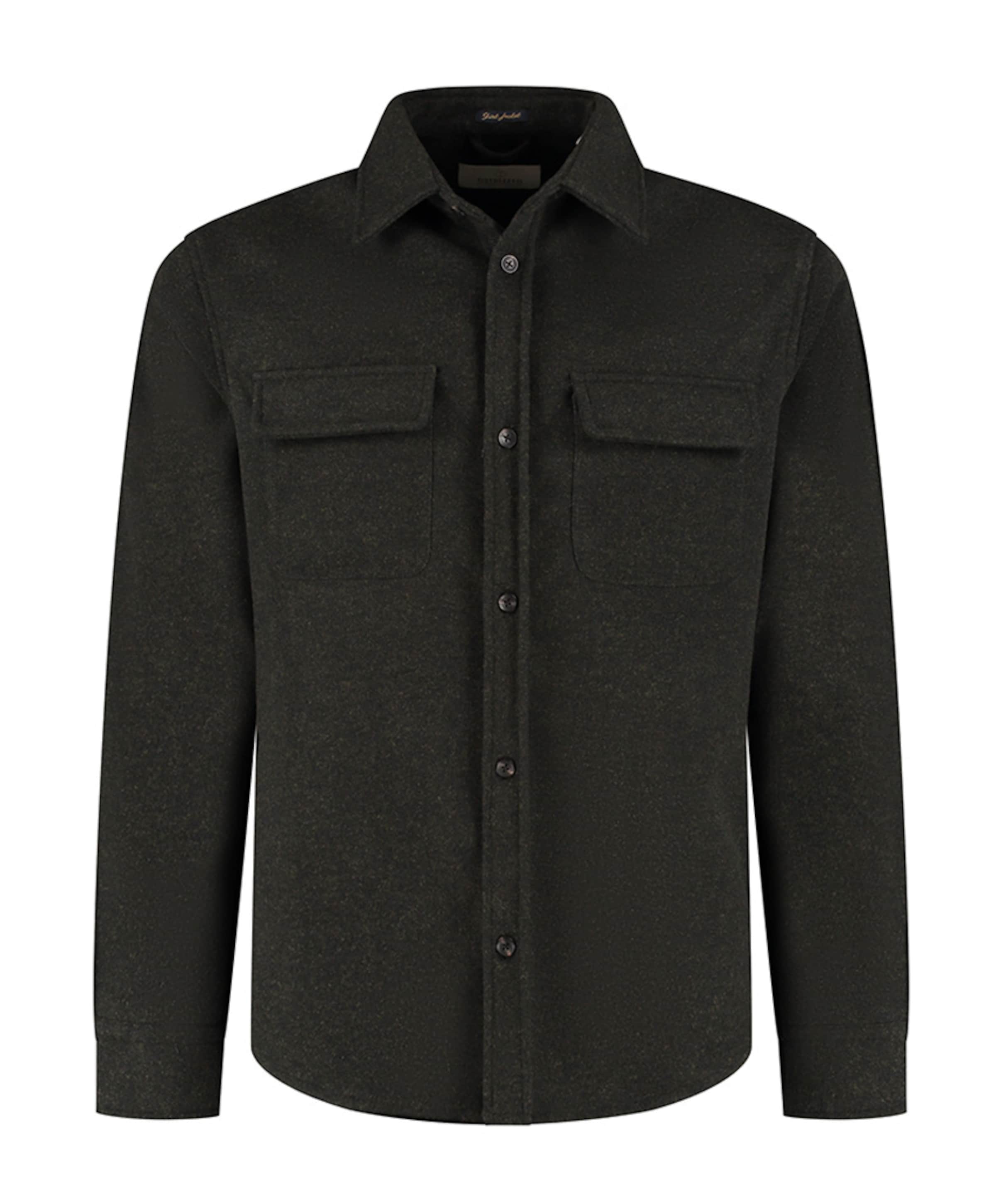 Heren overshirt bruin