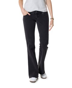 00 Super low kick tall jeans zwart