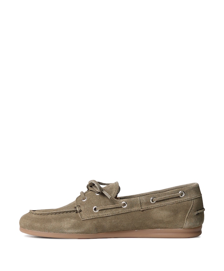 Boat loafer dames loafers groen