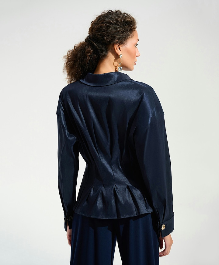 Dames blouse blauw