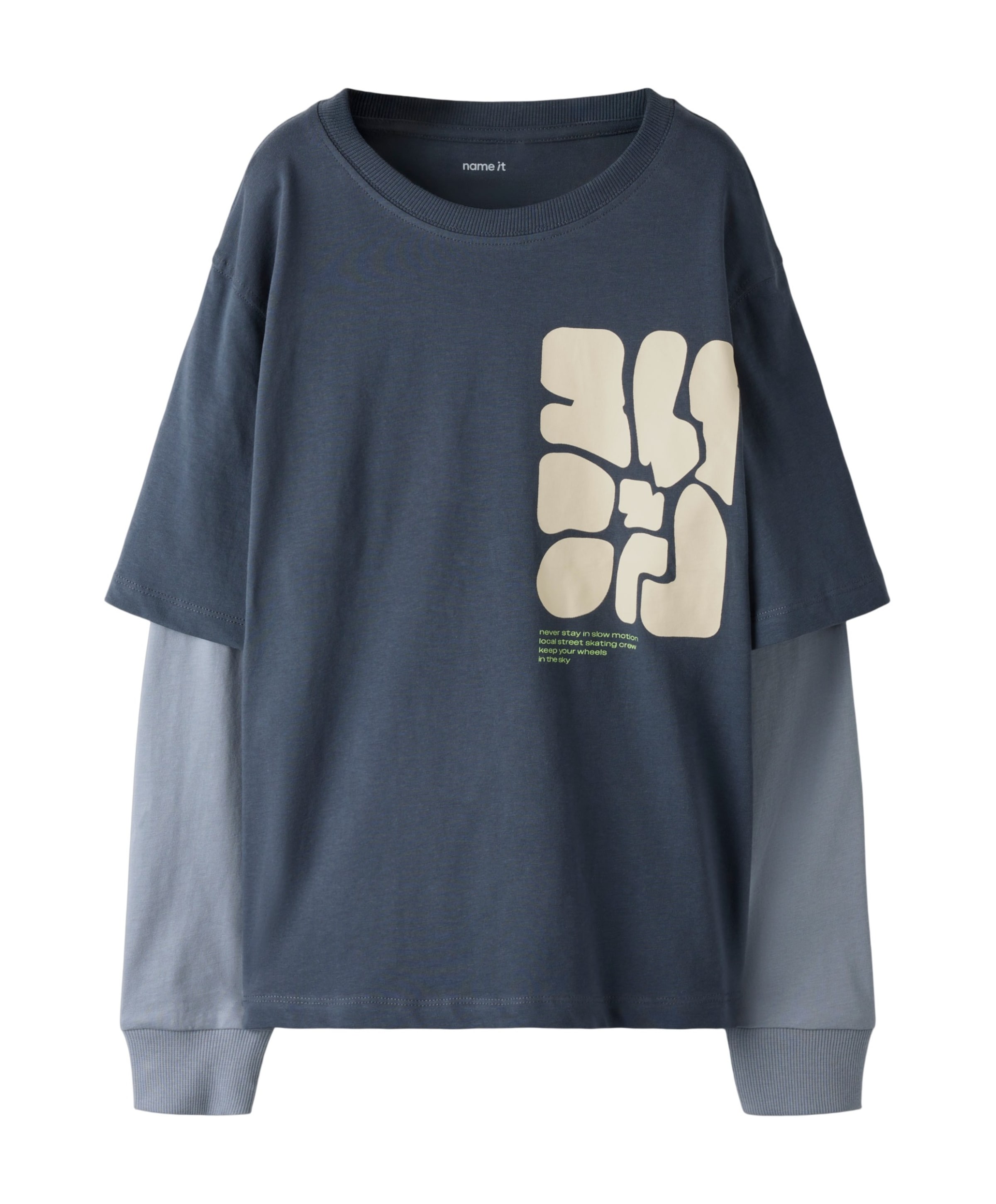 Jongens longsleeve blauw
