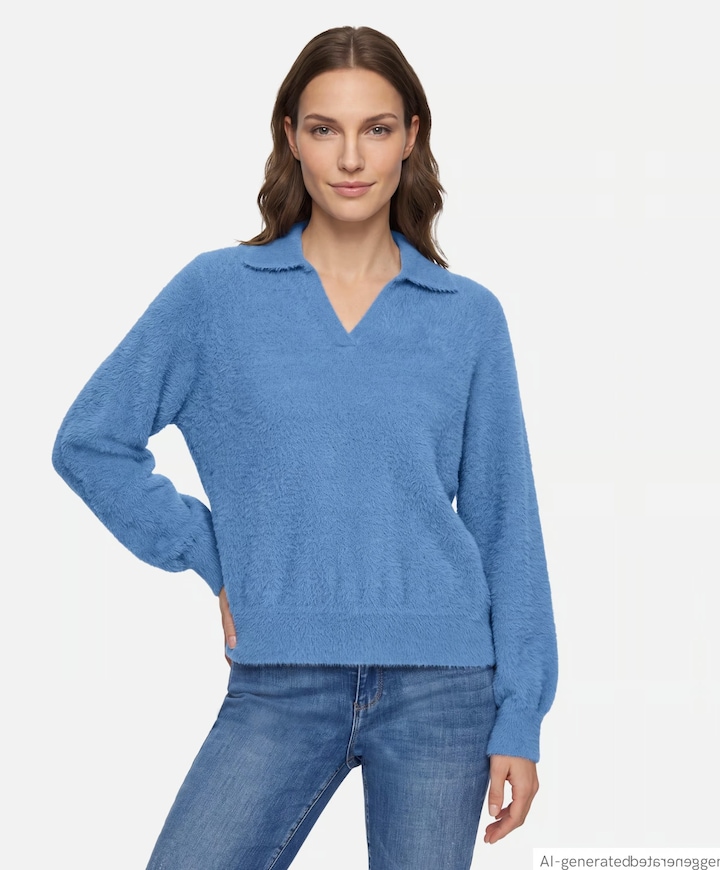 Dames trui blauw