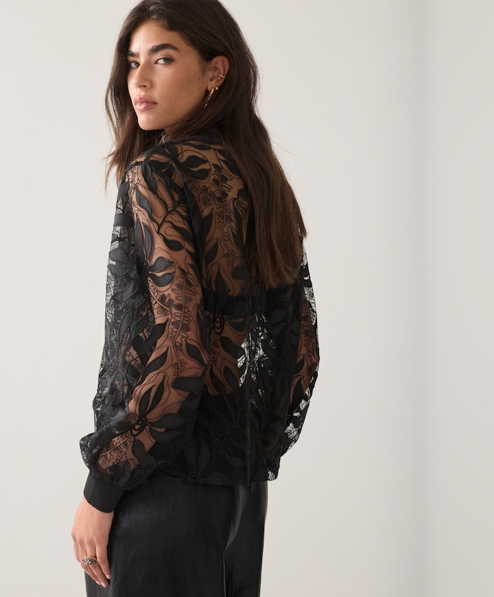 Dames blouse zwart